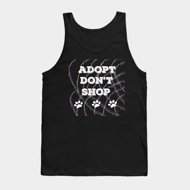 Adopt Don't Shop - Dog Lovers Dogs Tank Top by fromherotozero